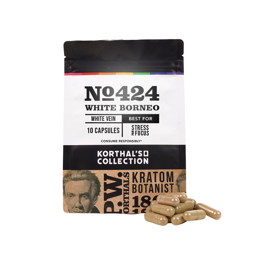 No 424 White Borneo Kratom Capsules