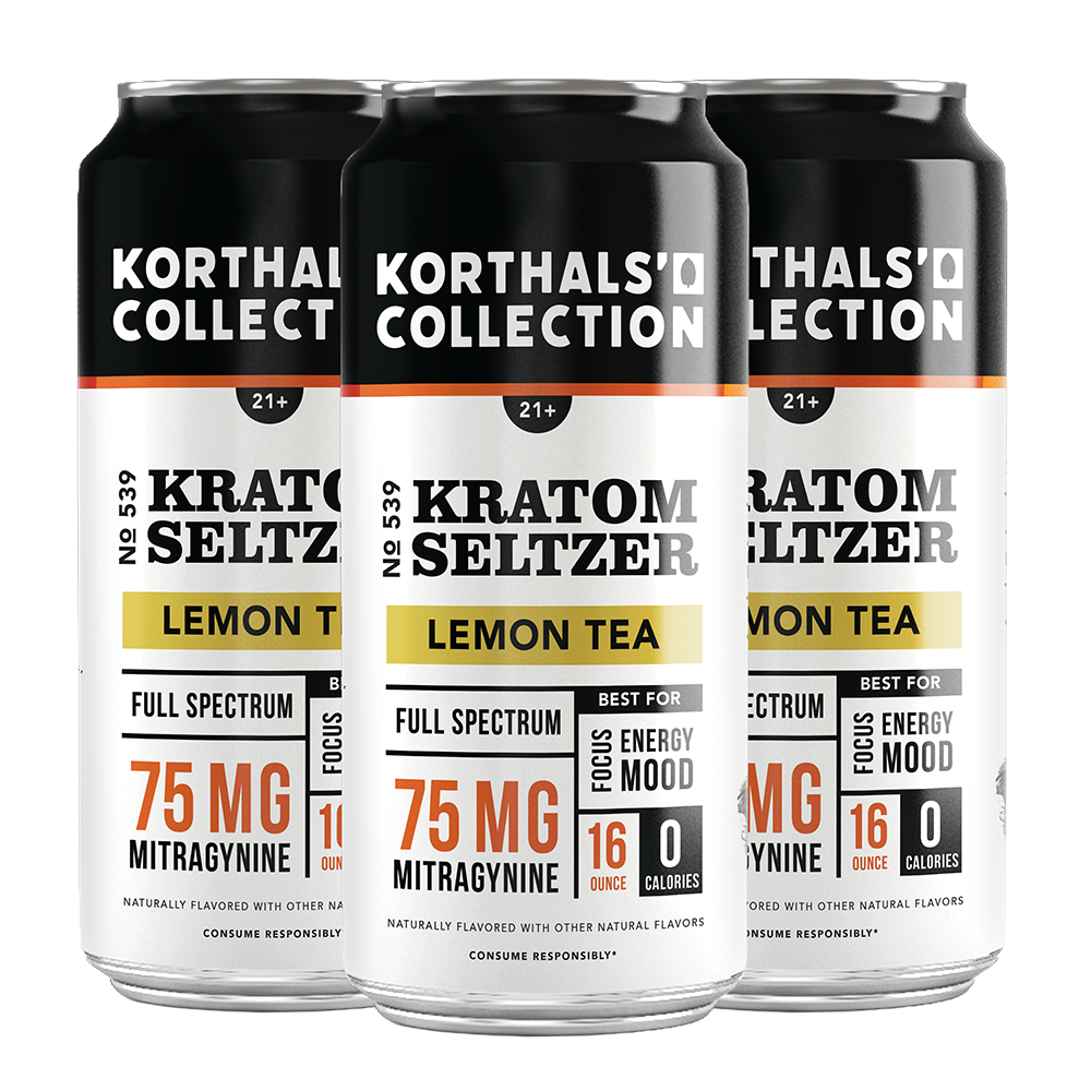 No. 539 Lemon Kratom Seltzer, 4 Pack