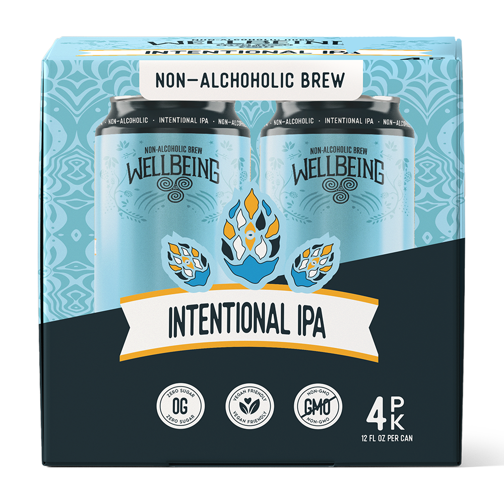 Intentional IPA NA Beer, 12oz 4-Pack