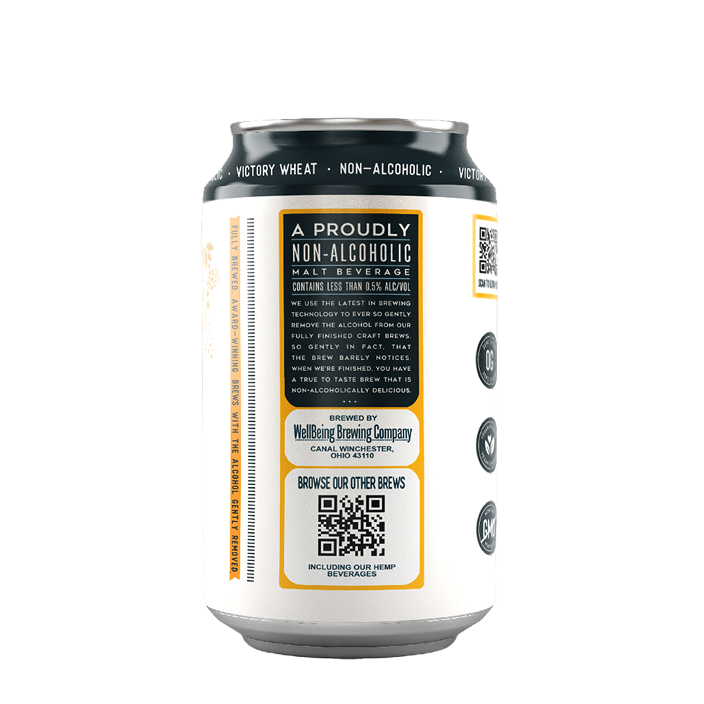 Victory Wheat NA Beer, 12oz