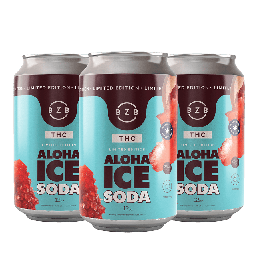 Aloha Ice 25mg THC Soda 4 - Pack - Shop CBD Kratom