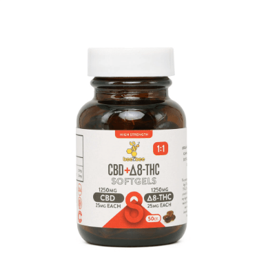 beeZbee CBD+Delta - 8 THC Softgels, High Strength - Shop CBD Kratom