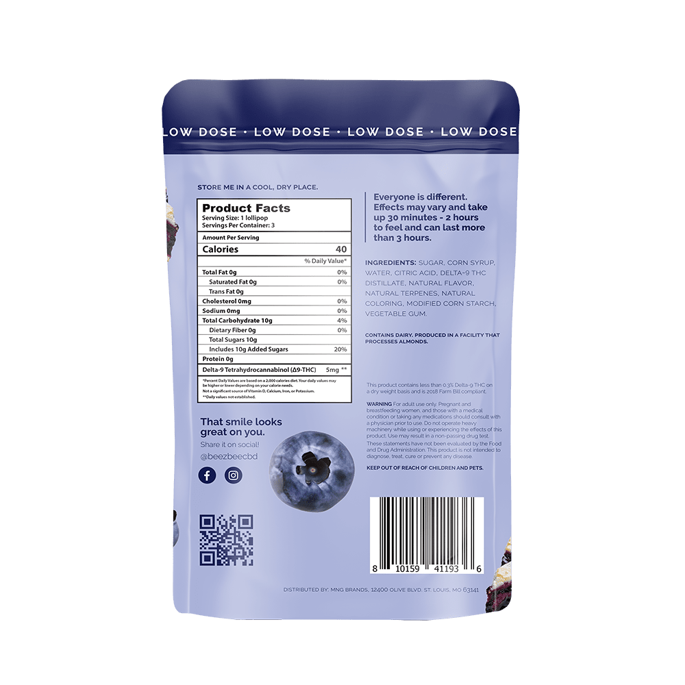 BZB 5mg THC Terpene Lollipops 3 pack - Shop CBD Kratom