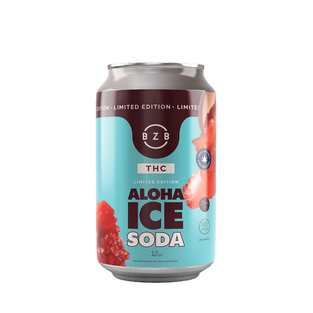 BZB Aloha Ice Soda 12oz 4pk - Shop CBD Kratom