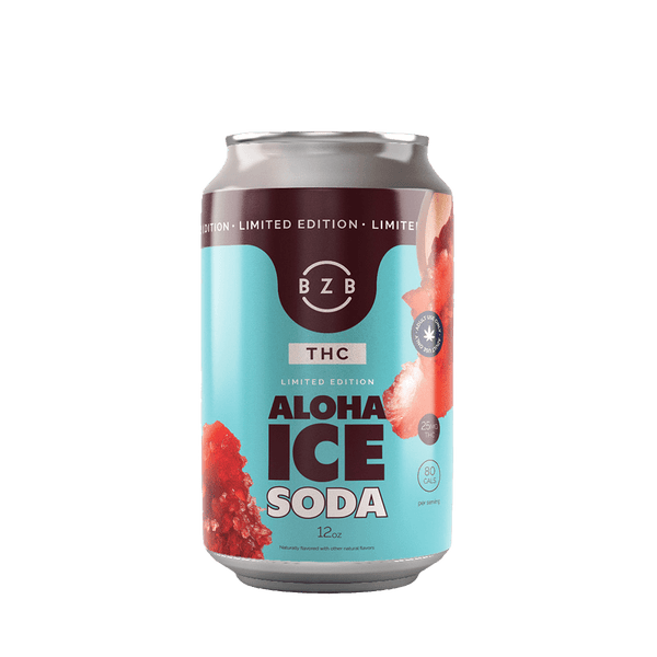 BZB Aloha Ice Soda 12oz 4pk - Shop CBD Kratom