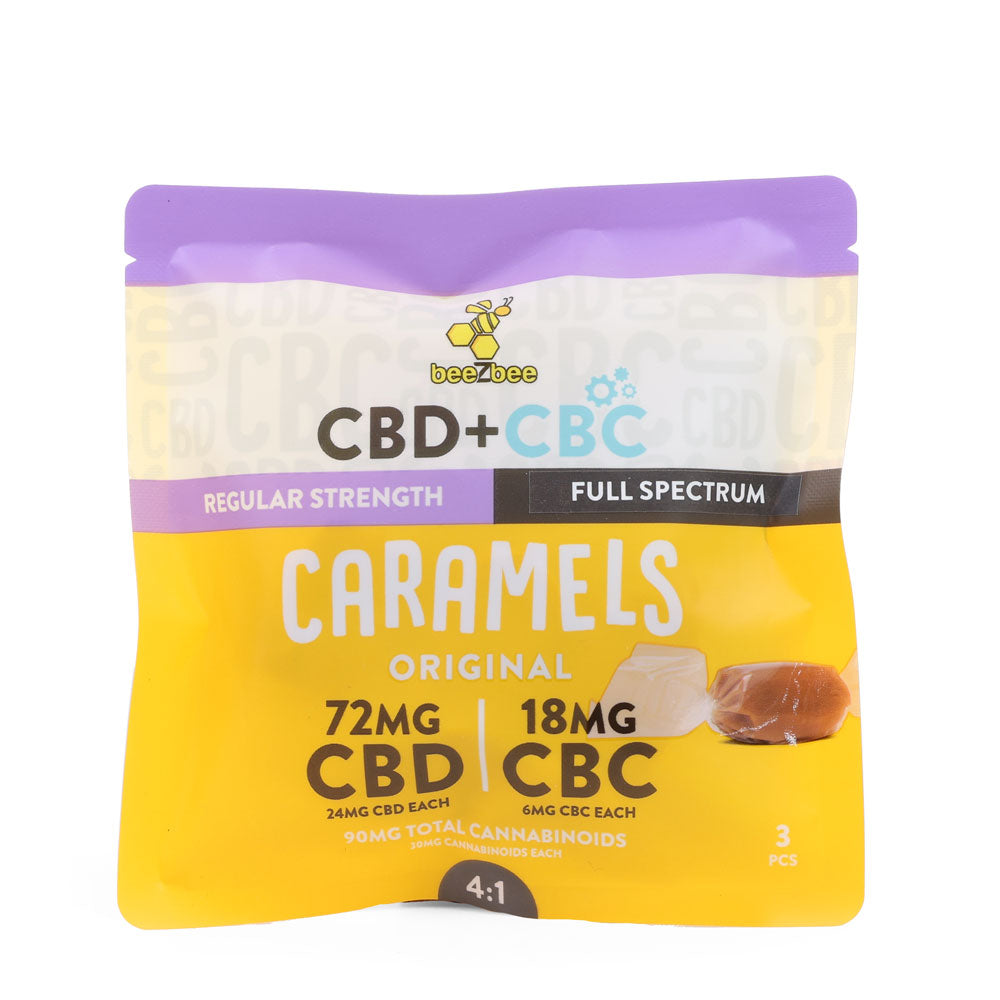 CBD+CBC Caramels, Regular Strength