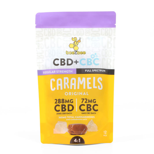 CBD+CBC Caramels, Regular Strength