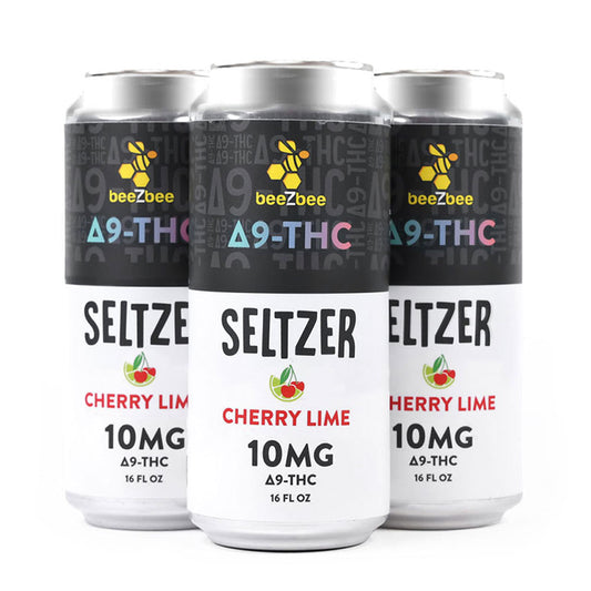 Delta-9 THC Seltzers - Cherry Lime, 4 Pack