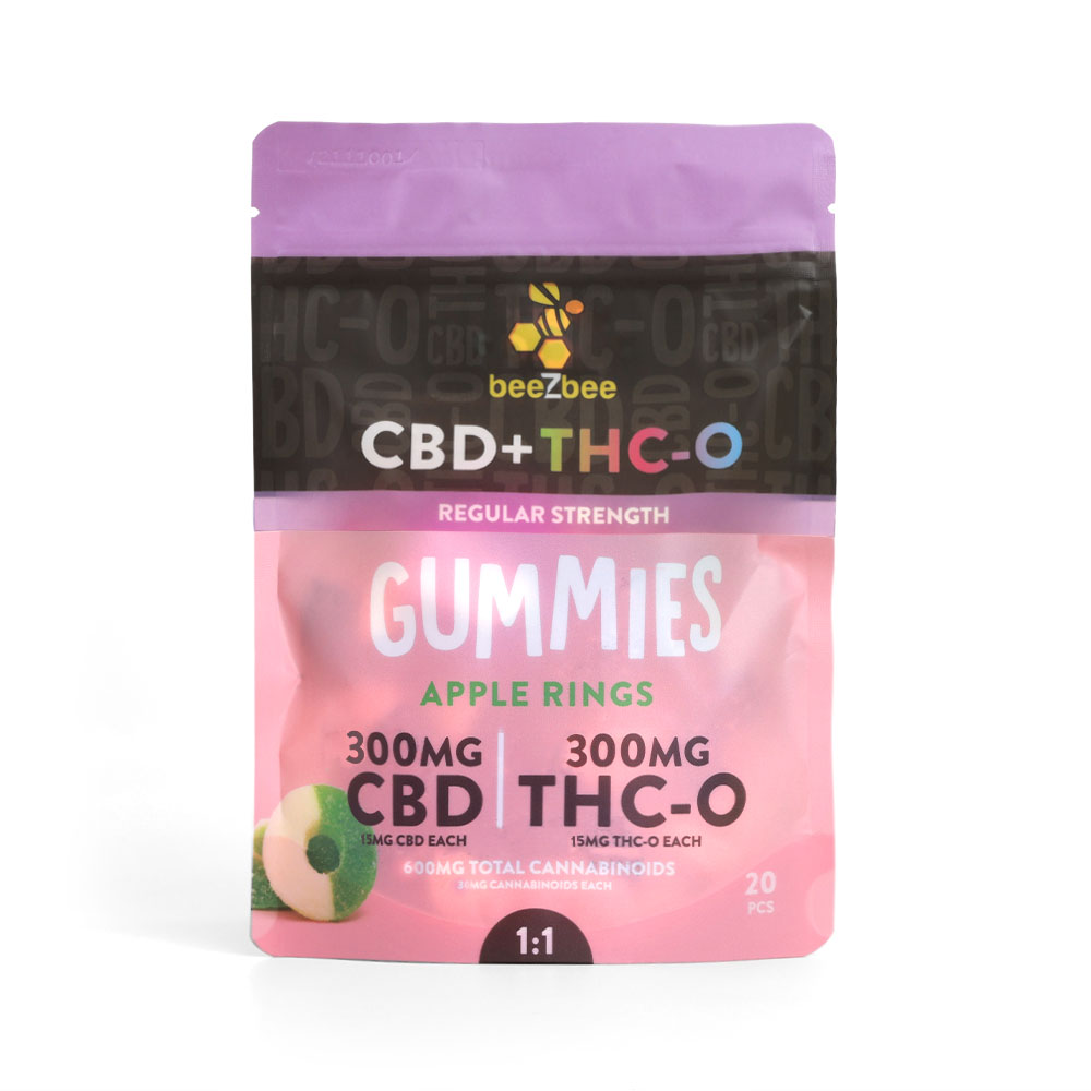 CBD+THC-O Gummies, Regular Strength