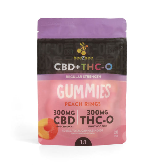 CBD+THC-O Gummies, Regular Strength
