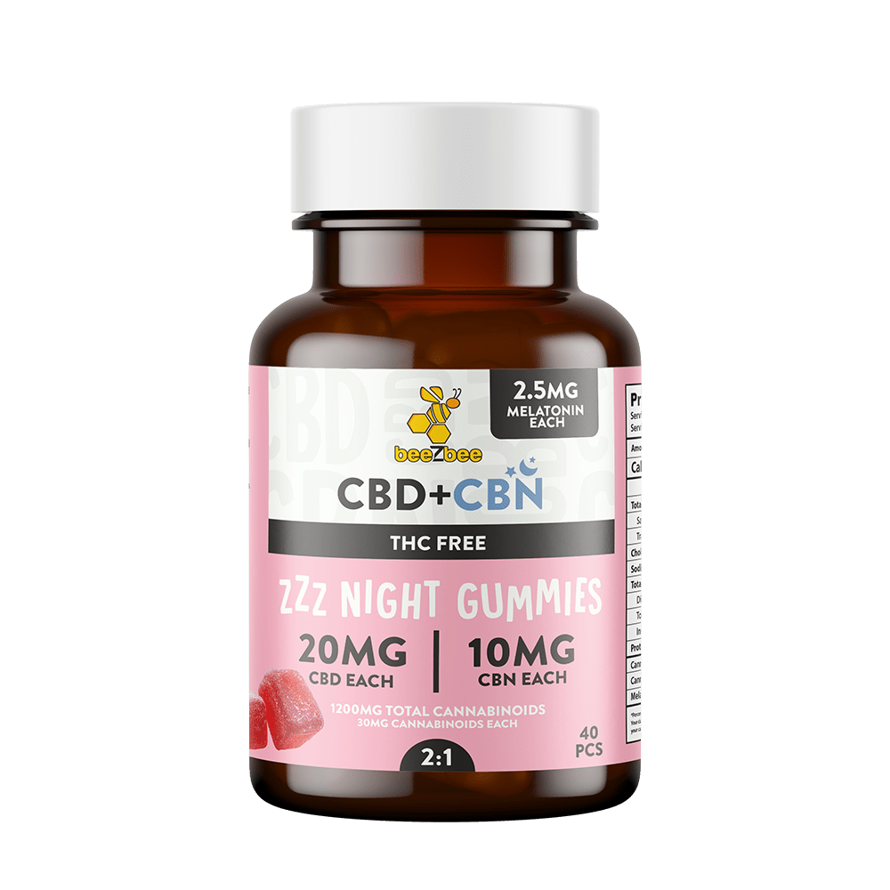 CBD + CBN Night Gummies, THC Free CBD + CBN Night Gummies, THC Free