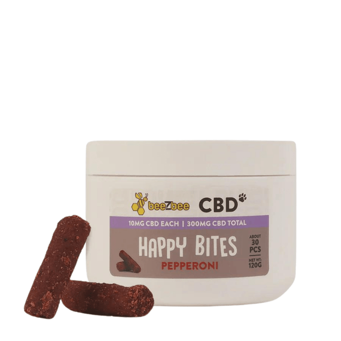 Shop CBD Happy Bites Dog Treats Pepperoni Flavor for Dogs