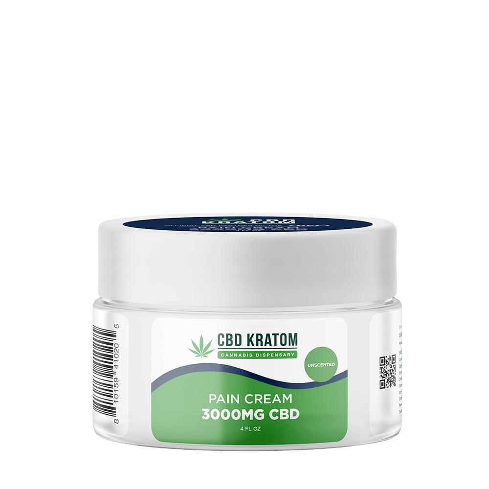 CBD Kratom X UFL Pain Cream, 3000mg CBD, 4 oz - Shop CBD Kratom