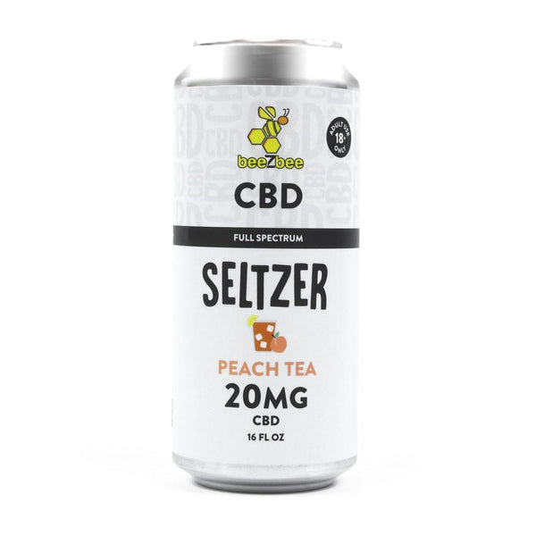 CBD Seltzer - Peach Tea - Shop CBD Kratom