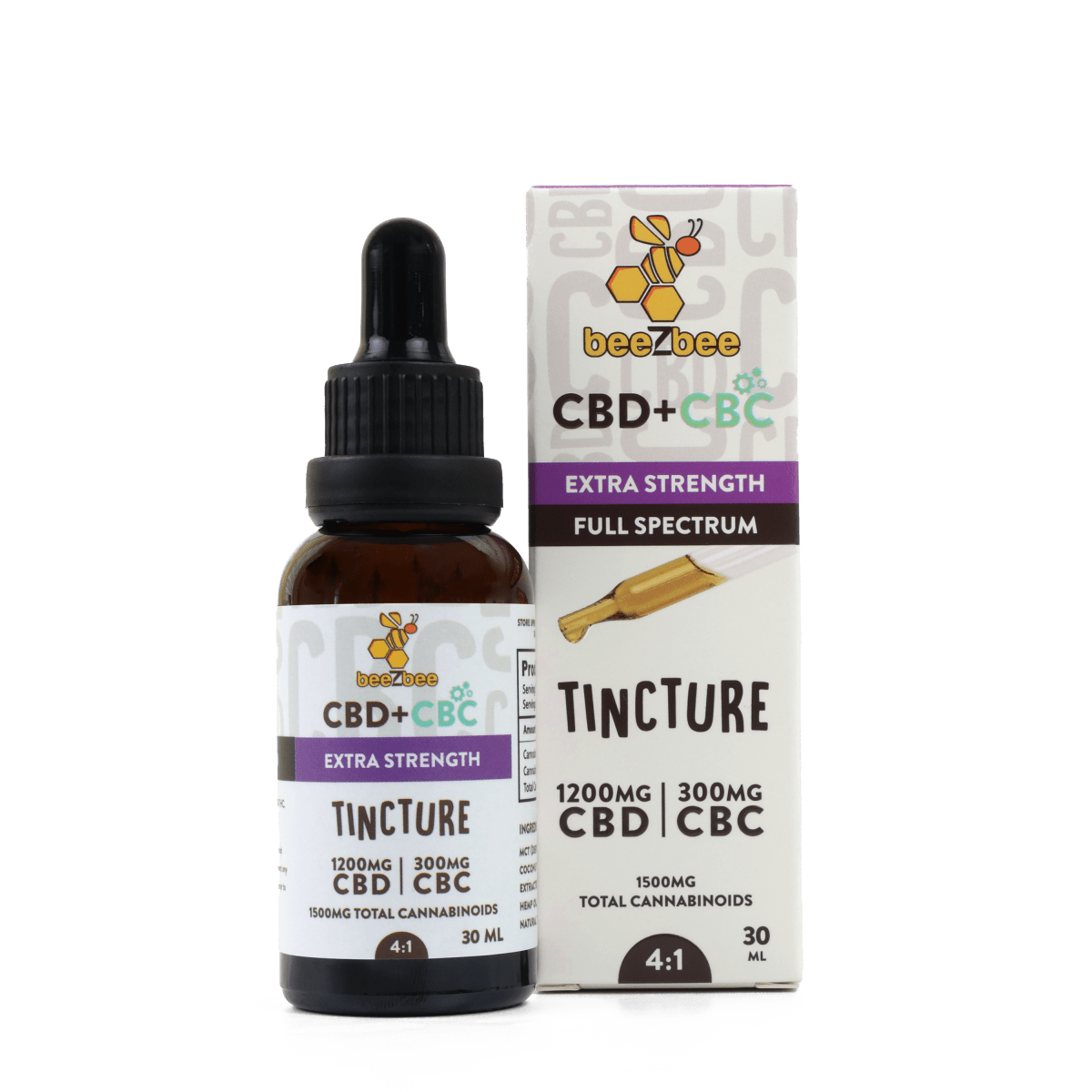 CBD+CBC Tincture, Extra Strength