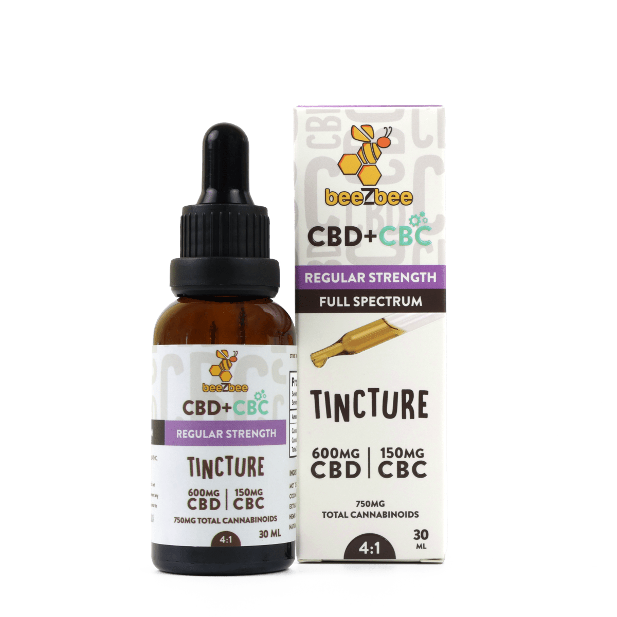 CBD+CBC Tincture, Regular Strength