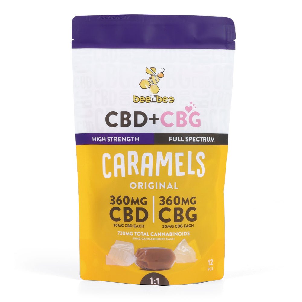 CBD+CBG Caramels, High Strength - Shop CBD Kratom