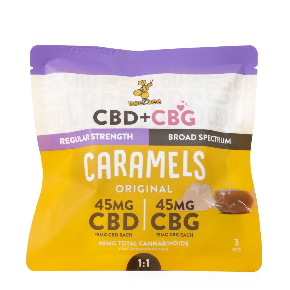 CBD+CBG Caramels, Regular Strength - Shop CBD Kratom