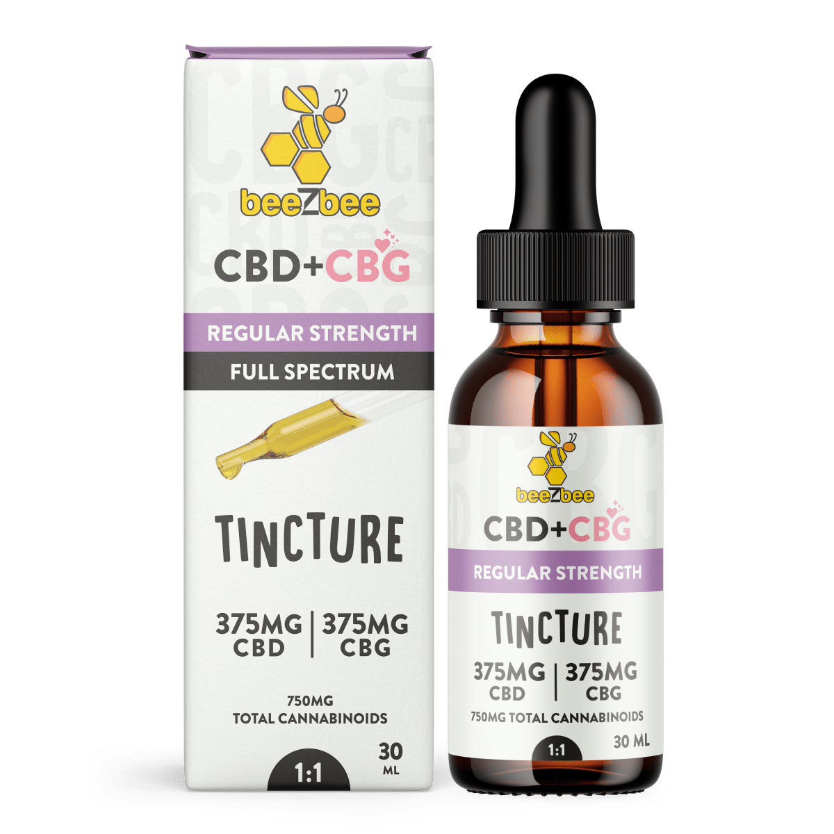 CBD+CBG Tincture Regular Strength: Balanced Cannabinoids CBD+CBG Tincture Regular Strength: Balanced Cannabinoids