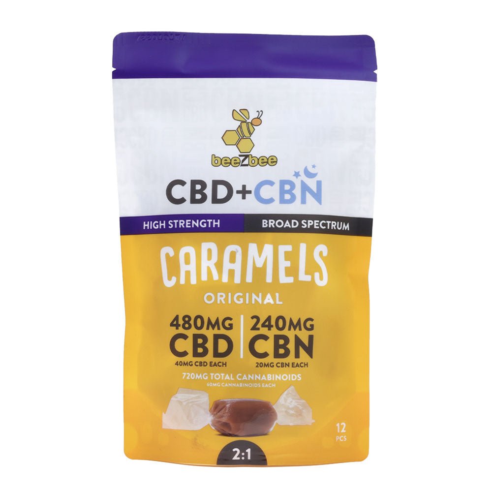 CBD+CBN Caramels, High Strength - Shop CBD Kratom