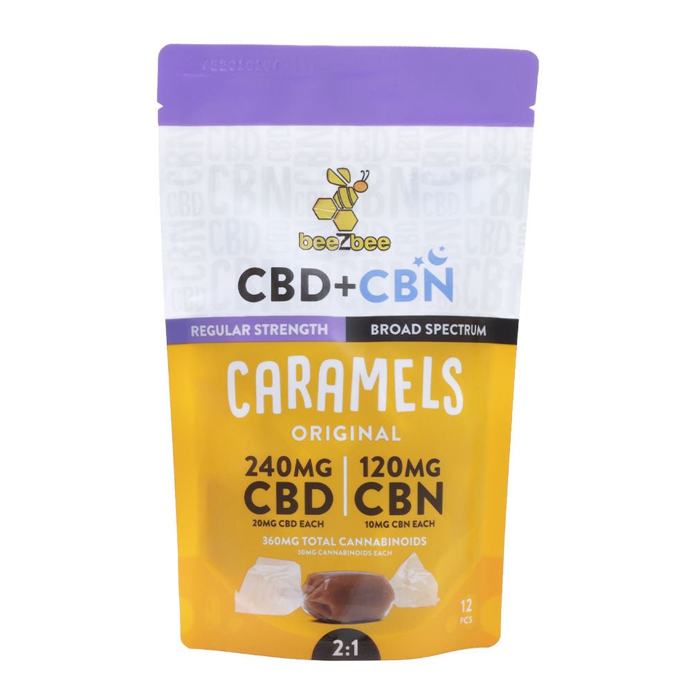 CBD+CBN Caramels, Regular Strength - Shop CBD Kratom