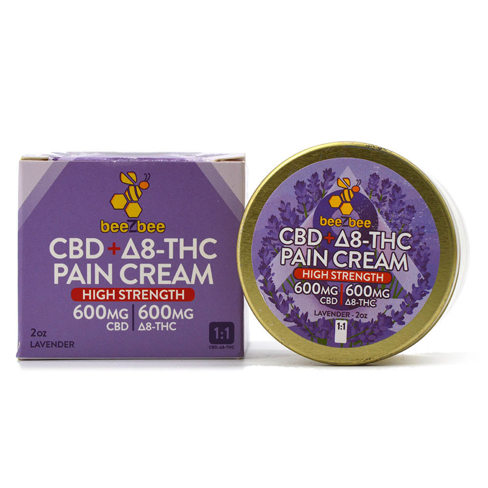 CBD + Delta-8 THC Pain Cream, High Strength