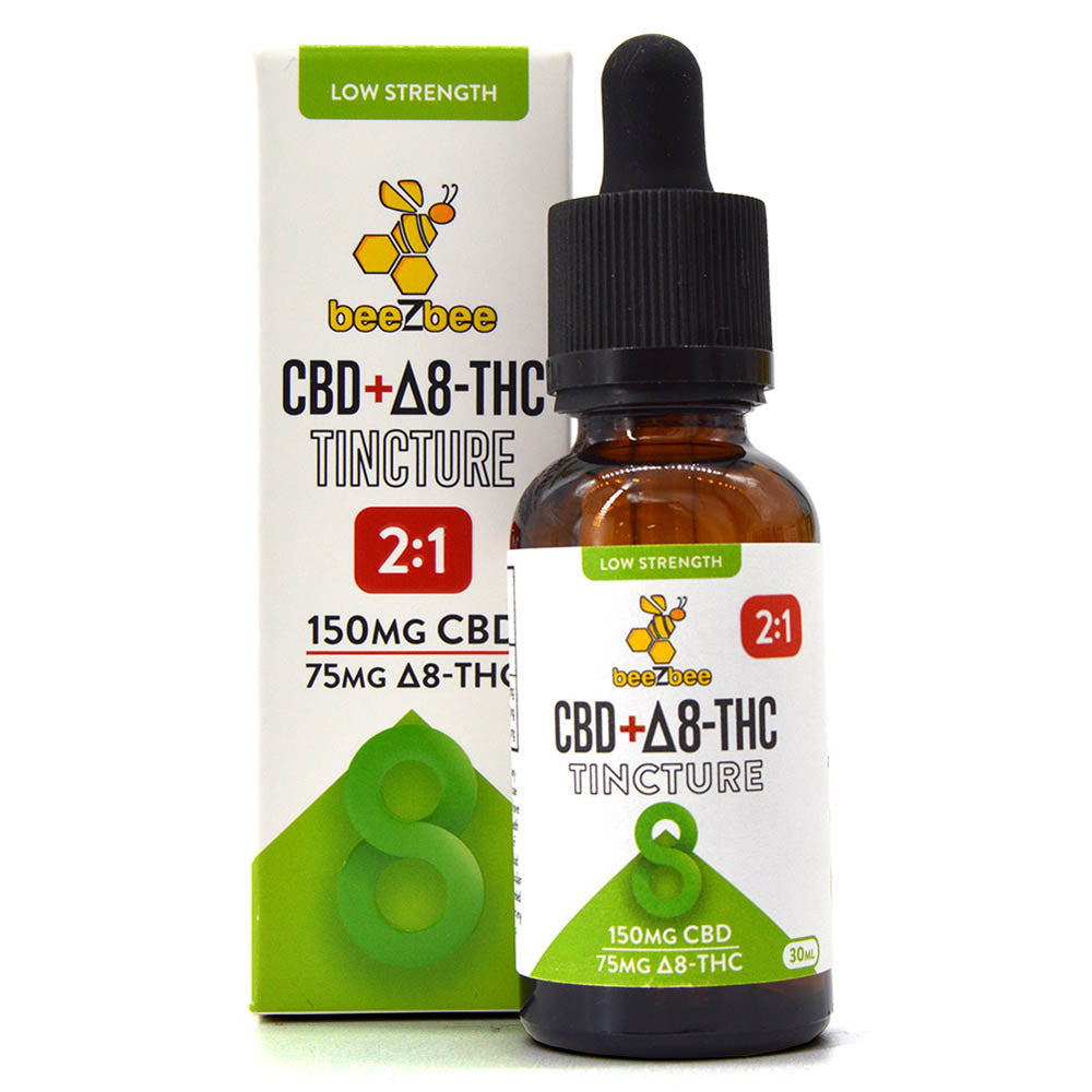 CBD+Delta-8 THC Tincture, Low Strength - CBD Kratom
