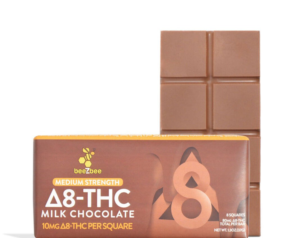 Delta-8 THC Chocolate Bars, Regular Strength