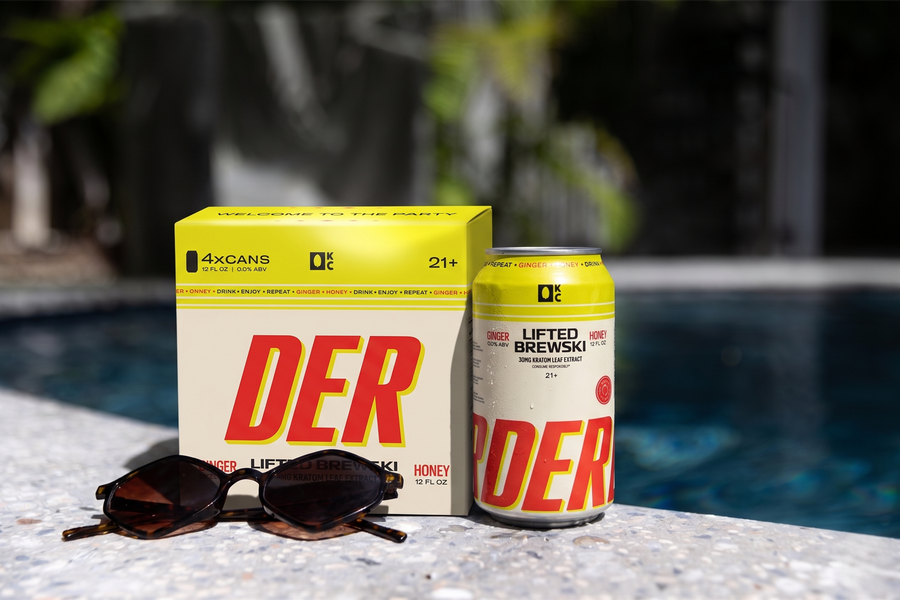 DER Ginger Honey Lifted Brewski 4-Pack | 30mg, 0.0% ABV