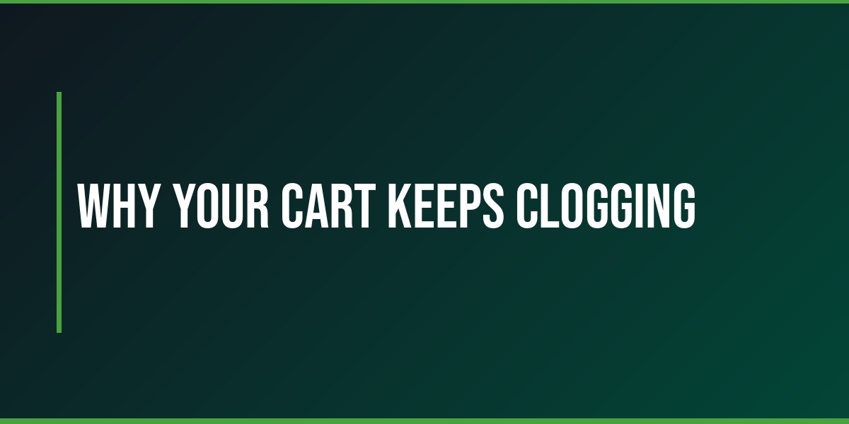 Common reasons a disposable cart gets clogged