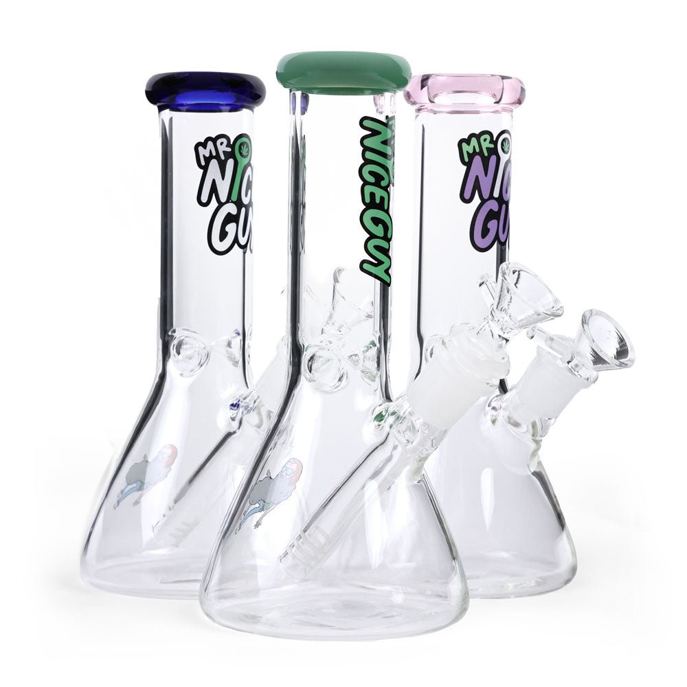 Glass Beaker Waterpipe 8" 4mm - Shop CBD Kratom