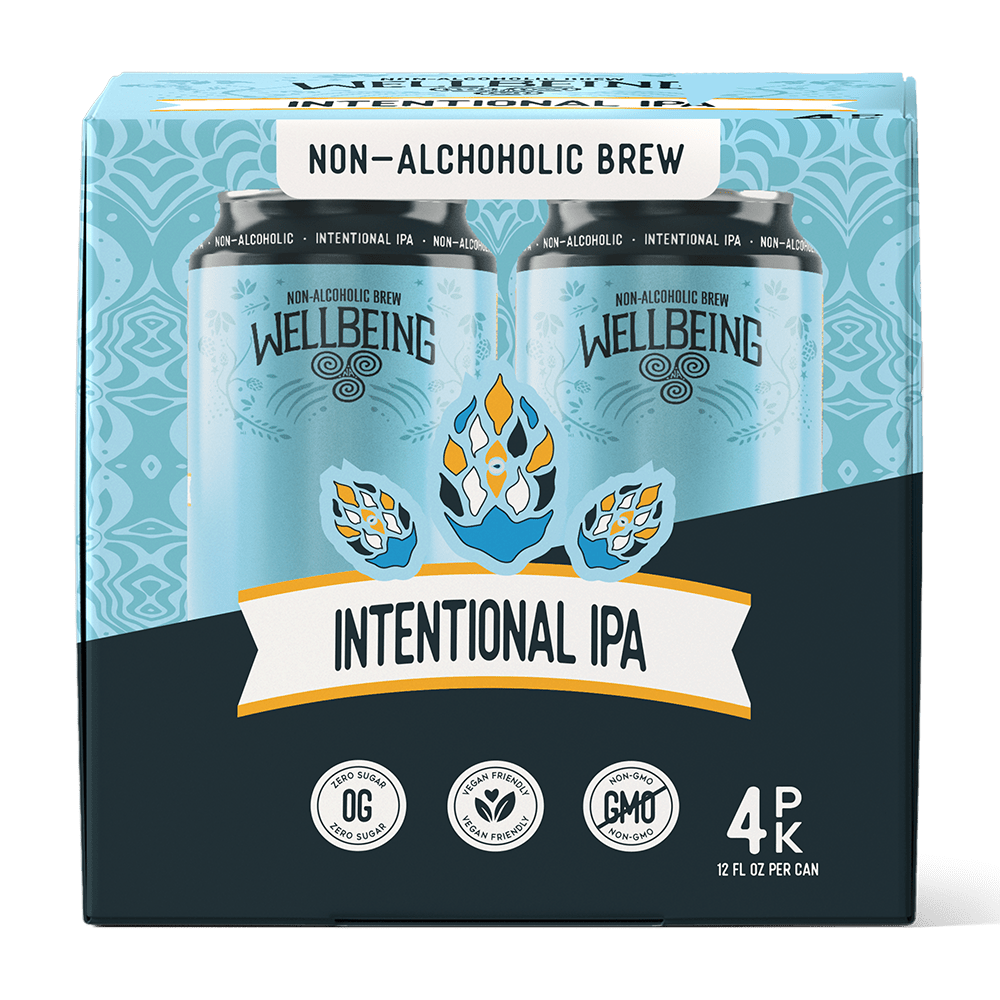 Intentional IPA NA Beer, 12oz 4 - Pack - Shop CBD Kratom
