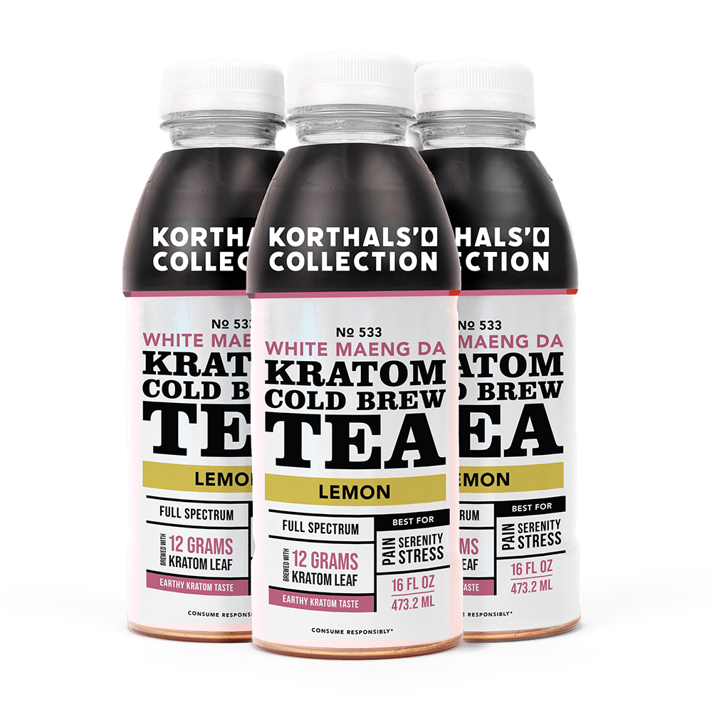 Korthal's Collection No. 533 Kratom Cold Brew Tea White Maeng Da, 3 Pack - Shop CBD Kratom