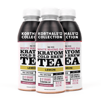 Korthal's Collection No. 533 Kratom Cold Brew Tea White Maeng Da, 3 Pack