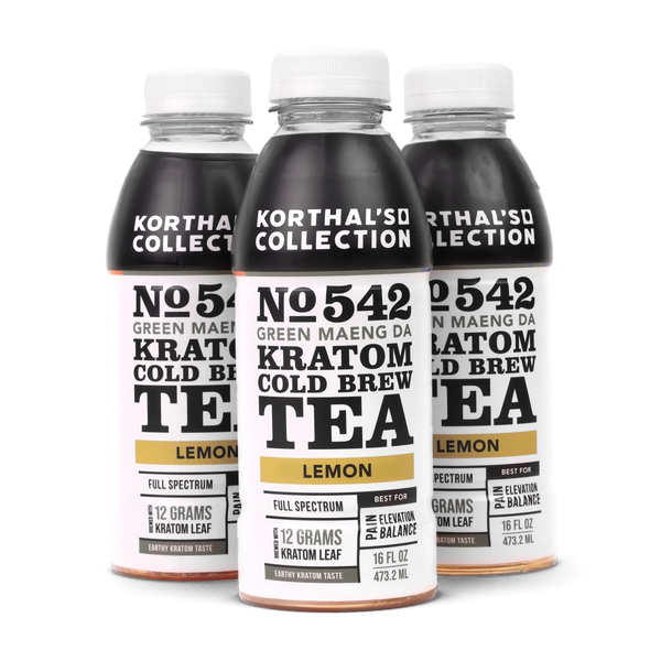 Korthal's Collection No. 542 Kratom Cold Brew Tea Green Maeng Da, 3 Pack - Shop CBD Kratom