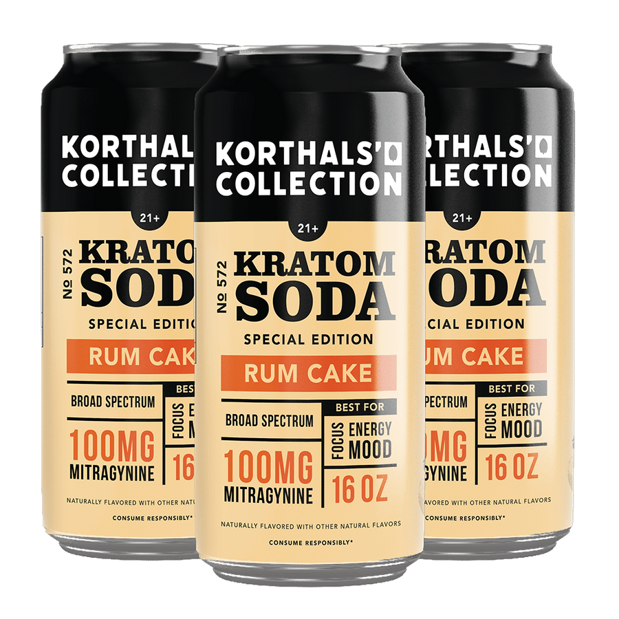 Korthal's Collection No. 572 Rum Cake Soda - Special Edition 4 Pack - Shop CBD Kratom