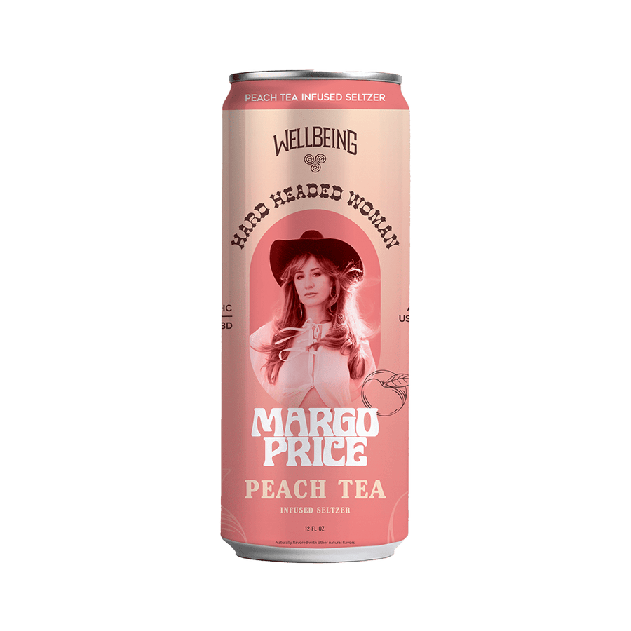 Margo Price Seltzer  5mg THC/5mg CBD - 4 pack - Shop CBD Kratom