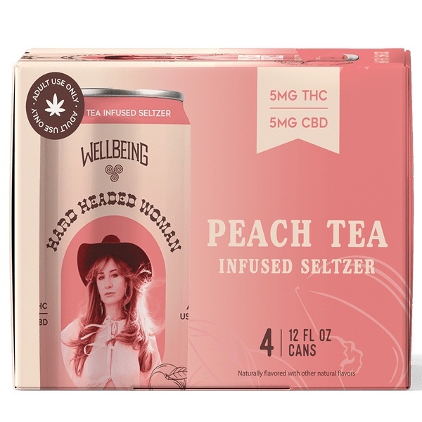 Margo Price Seltzer  5mg THC/5mg CBD - 4 pack - Shop CBD Kratom