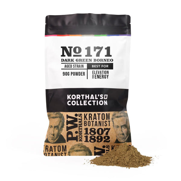 No 171 Dark Green Borneo Kratom Powder