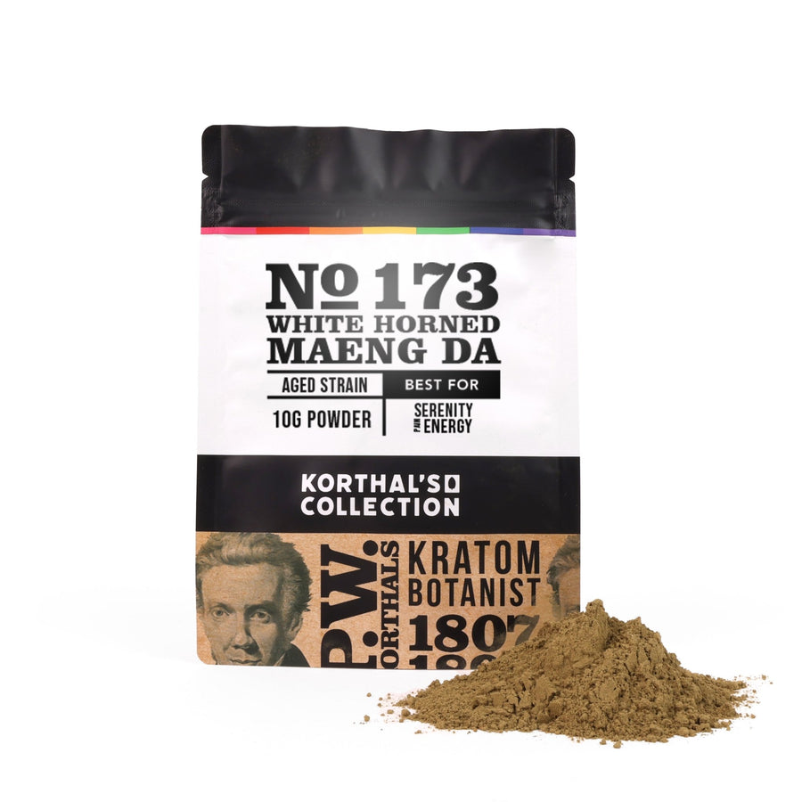 No 173 White Horned Maeng Da Kratom Powder