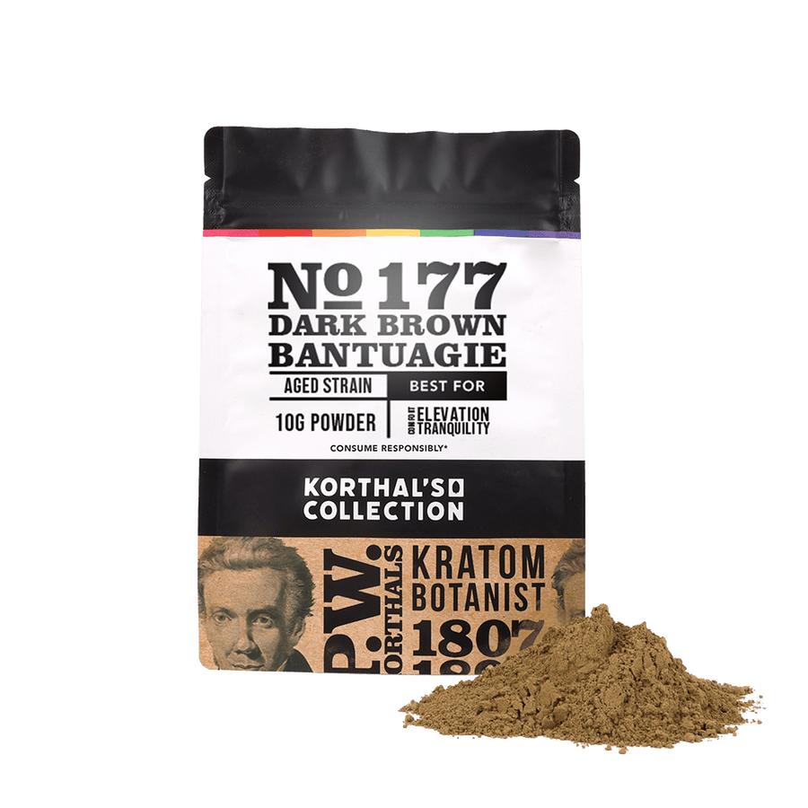 No 177 Dark Brown Bantuagie Kratom Powder - Shop CBD Kratom