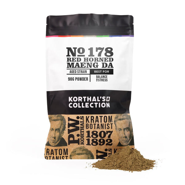 No 178 Red Horned Maeng Da Kratom Powder