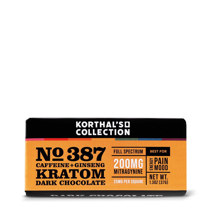 No 387 Caffeine + Ginseng Kratom Chocolate Bar