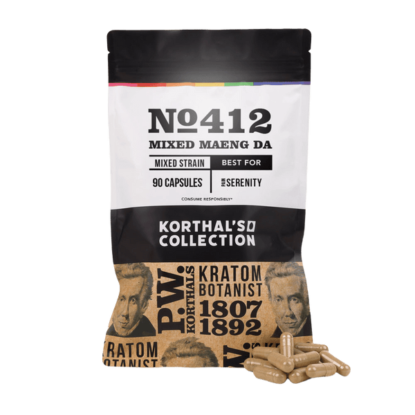 No 412 Mixed Maeng Da Kratom Capsules