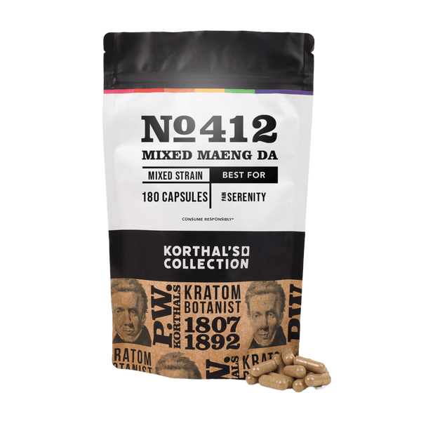 No 412 Mixed Maeng Da Kratom Capsules