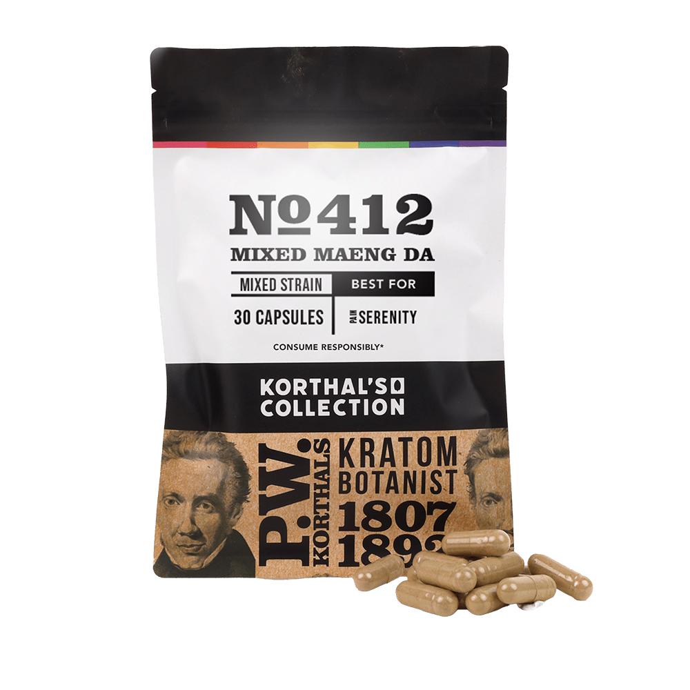 No 412 Mixed Maeng Da Kratom Capsules - Shop CBD Kratom