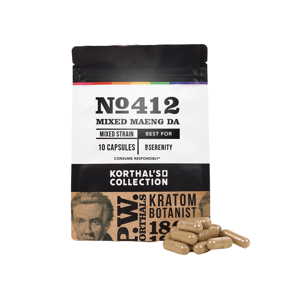 No 412 Mixed Maeng Da Kratom Capsules - Shop CBD Kratom