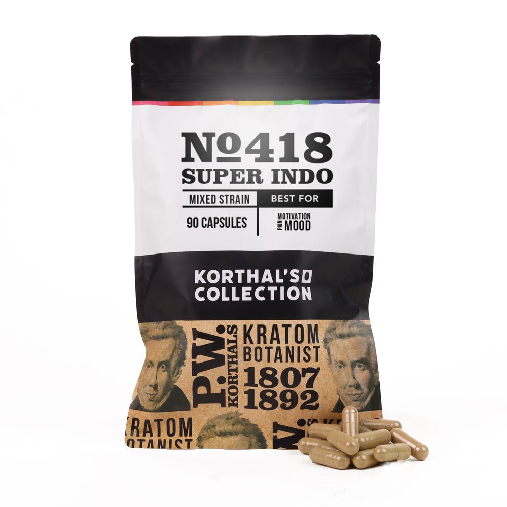 No 418 Super Indo Kratom Capsules - Shop CBD Kratom