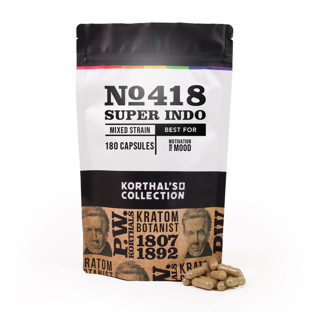 No 418 Super Indo Kratom Capsules - Shop CBD Kratom