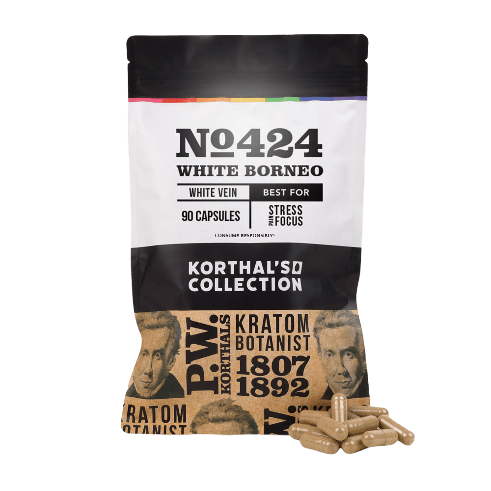 No 424 White Borneo Kratom Capsules - Shop CBD Kratom